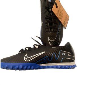 Nike Mercurial Vapor 15 Academy Turf Soccer Black/ Blue Mens/Womans